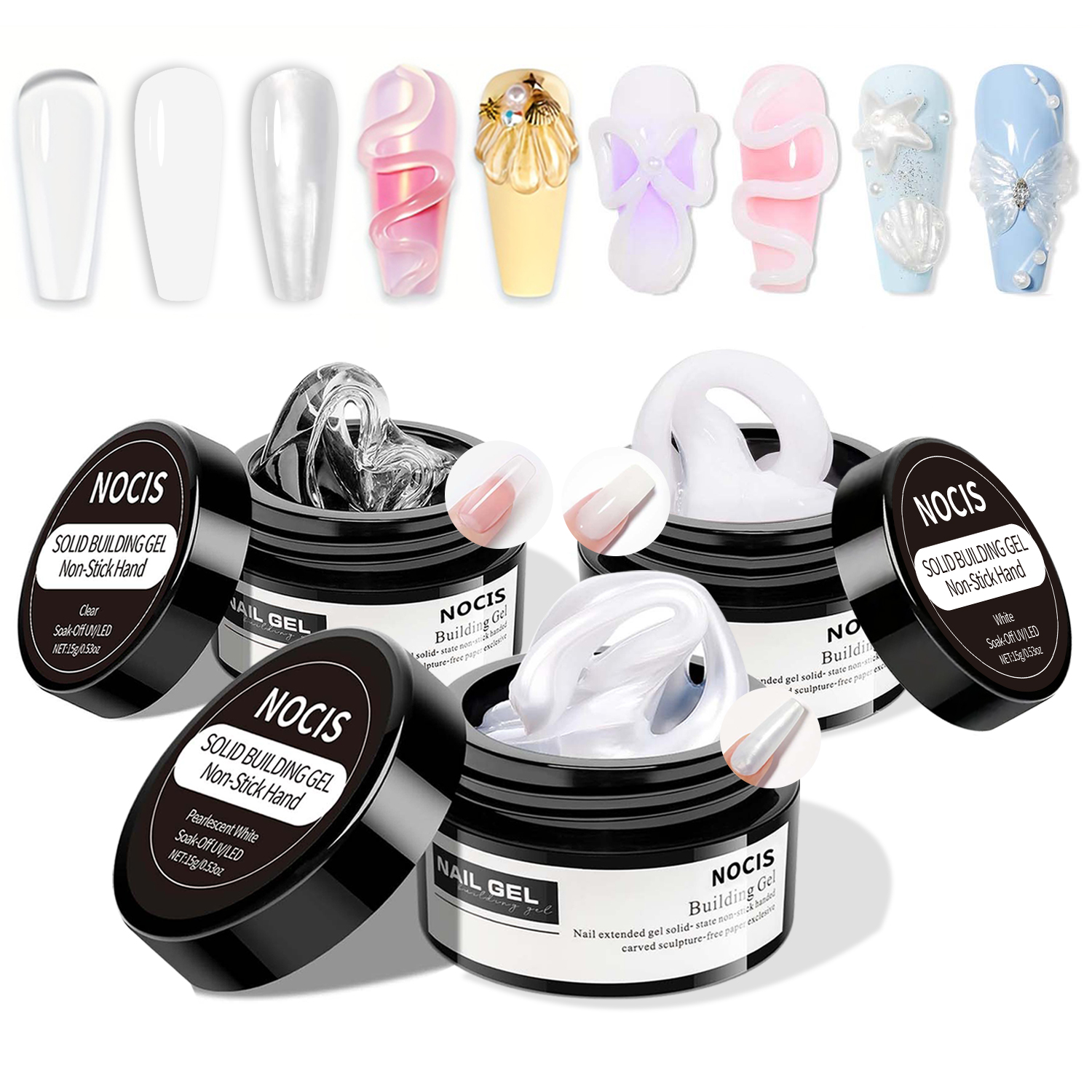 NOCIS 15g Solid Gel Builder Ki - Liquid Uv Glue Kit 评论和价格
