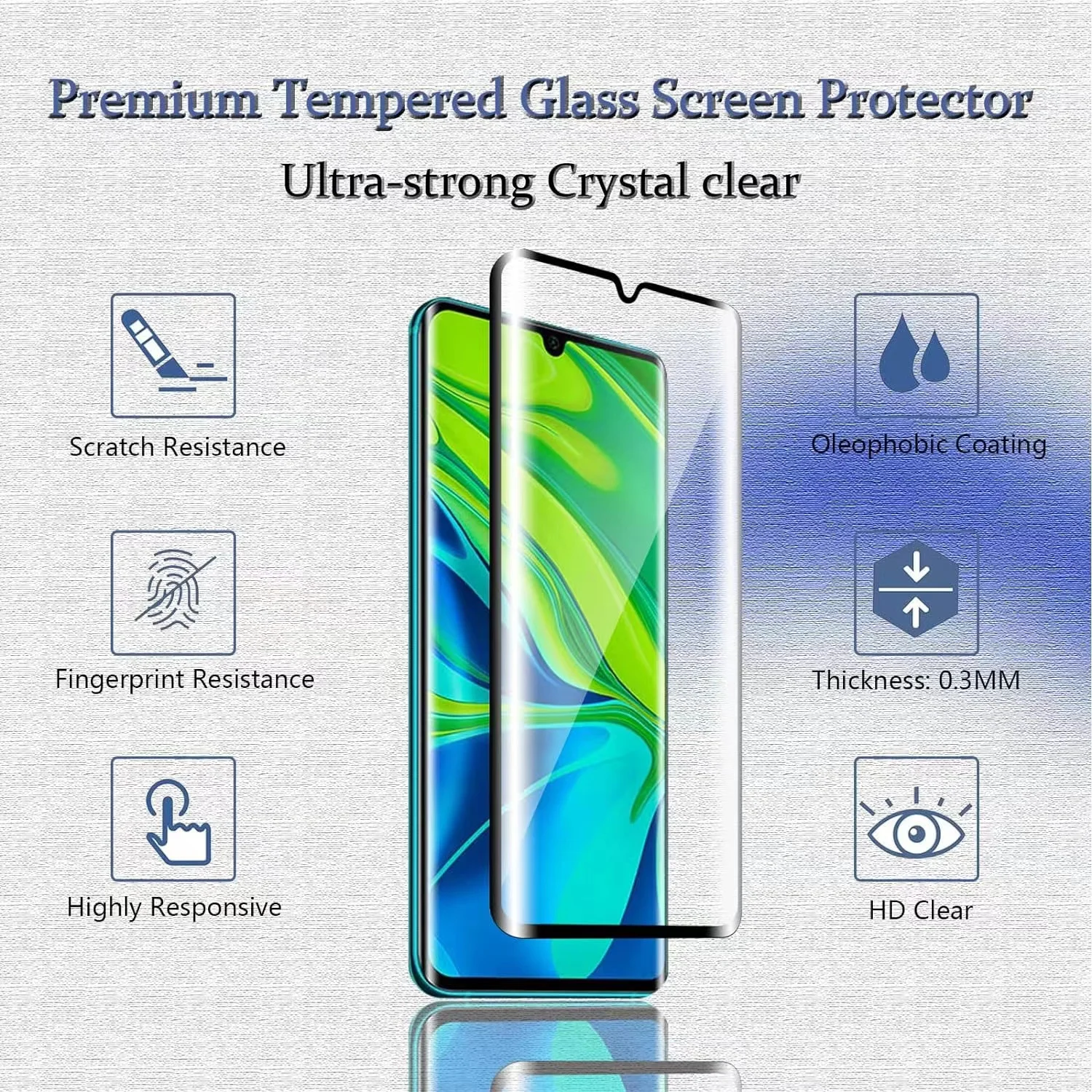 6IN1 For Xiaomi Mi 10 Glass Mi - Curved Edge Screen 评论和价格
