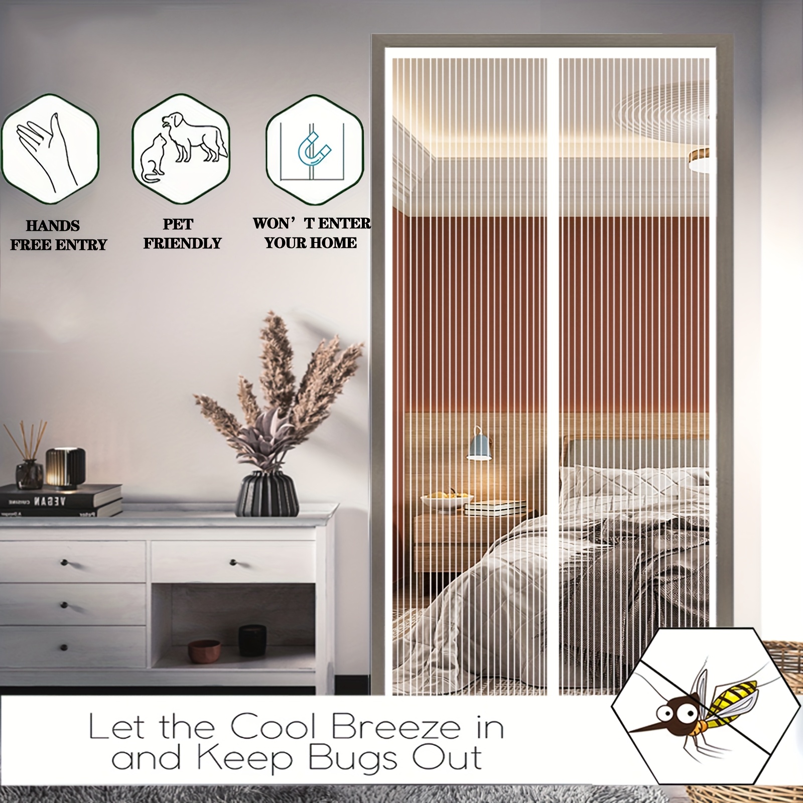 Auto-Close Magnetic Mosquito D - Privacy Screen Protector 评论和价格
