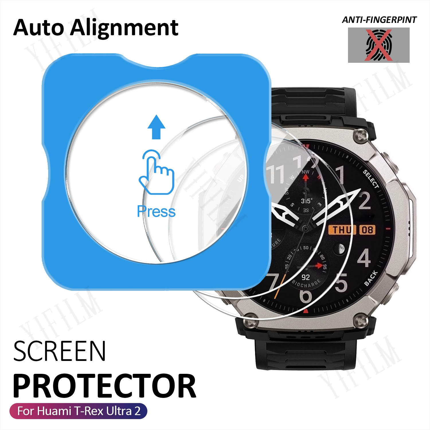 For Huami T-Rex Ultra 2 Screen - Glass Protector Auto 评论和价格