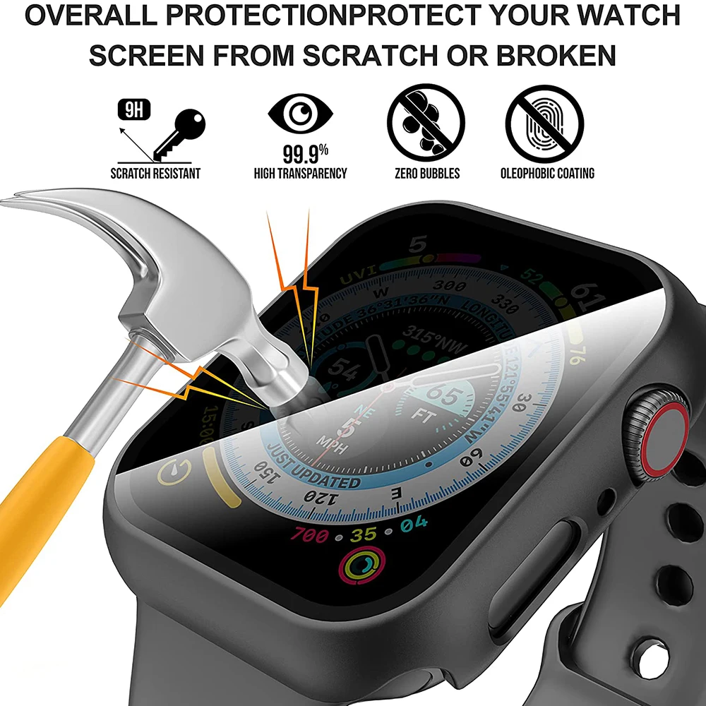 Privacy Glass+Case For Apple W - Privacy Screen Protector 评论和价格