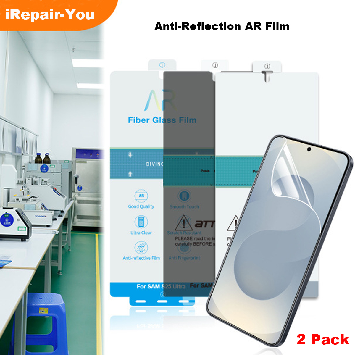 2 Pack Anti-Reflective AR Film - Screen Alignment Tool 评论和价格