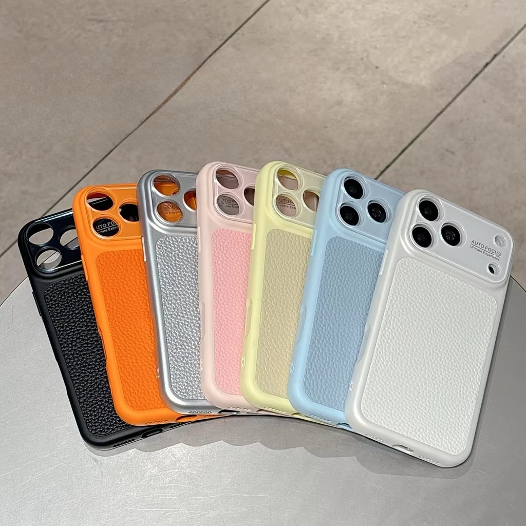 Luxury Lychee Grain Leather Te - Camera Lens Protector 评论和价格