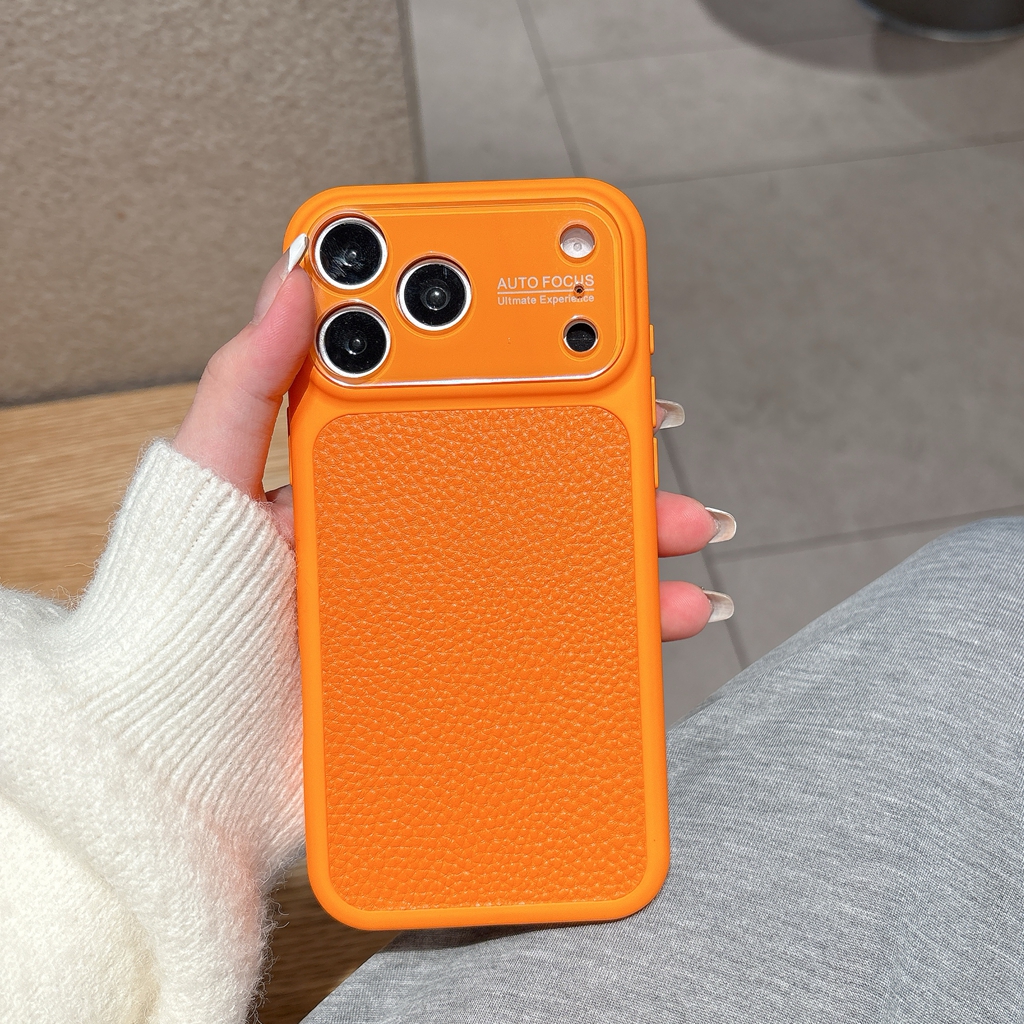Luxury Lychee Grain Leather Te - Camera Lens Protector 评论和价格