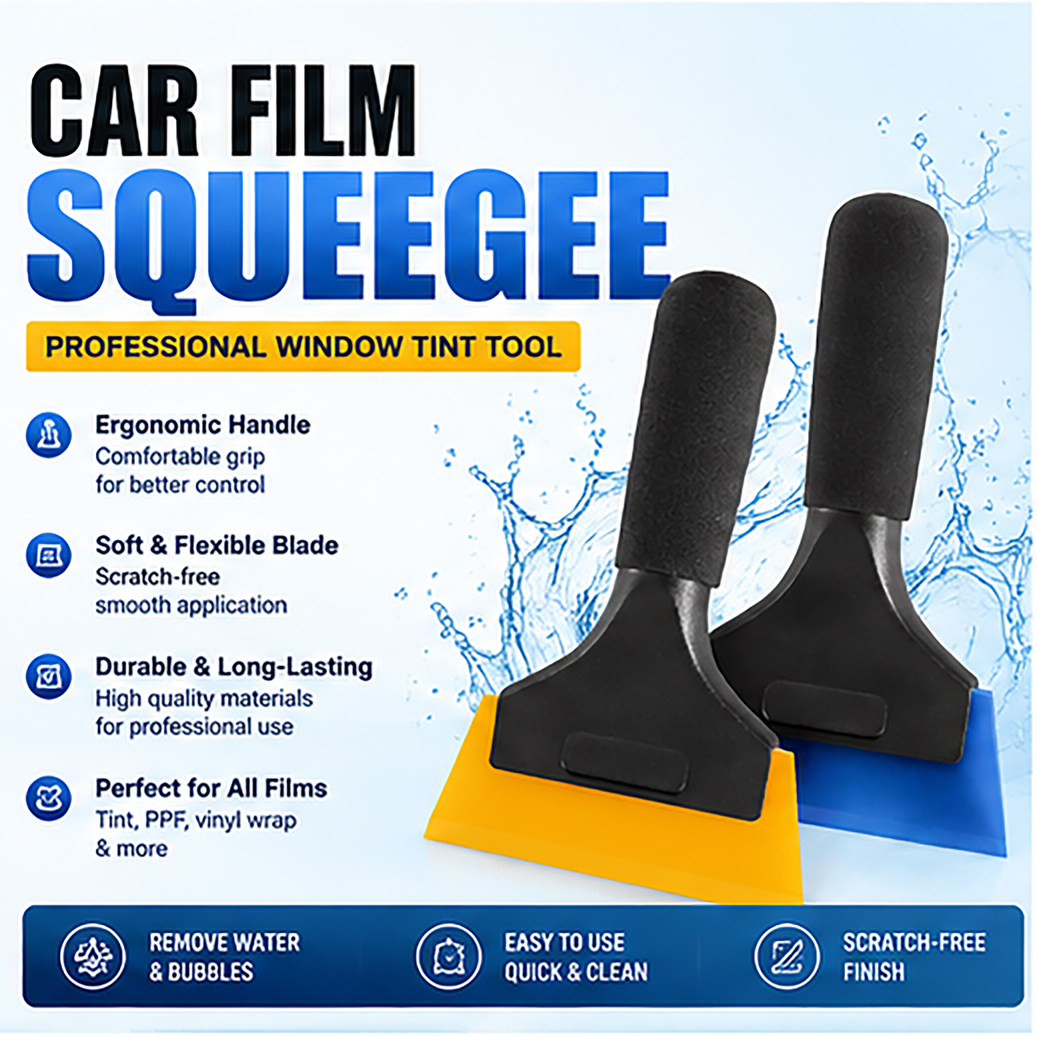 Car Anti Scratch Vinyl Wrap Sq - Air Bubble Remover 评论和价格