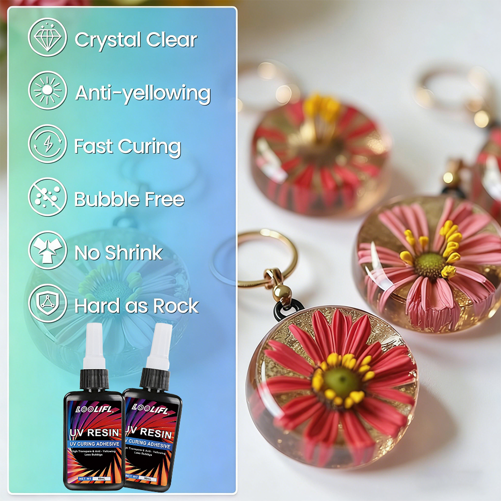 LOOLIFL UV Resin Kit With Mini - Liquid Uv Glue Kit 评论和价格