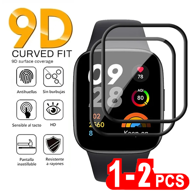 2 Pcs Tempered Glass for Redmi - Smartwatch Screen Film 评论和价格