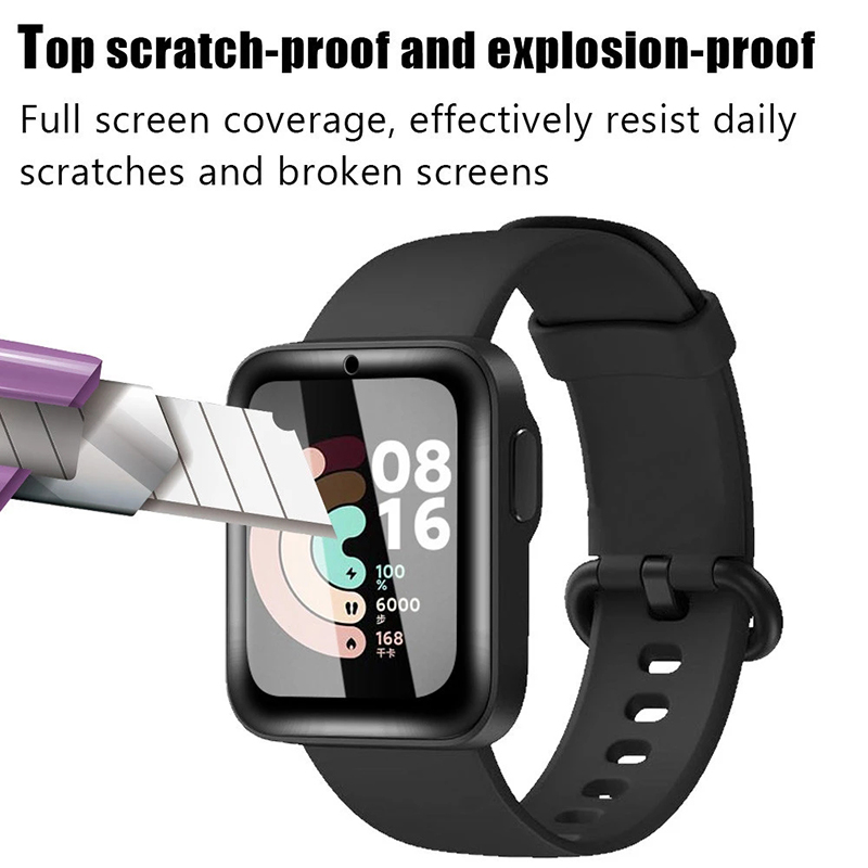 2 Pcs Tempered Glass for Redmi - Smartwatch Screen Film 评论和价格
