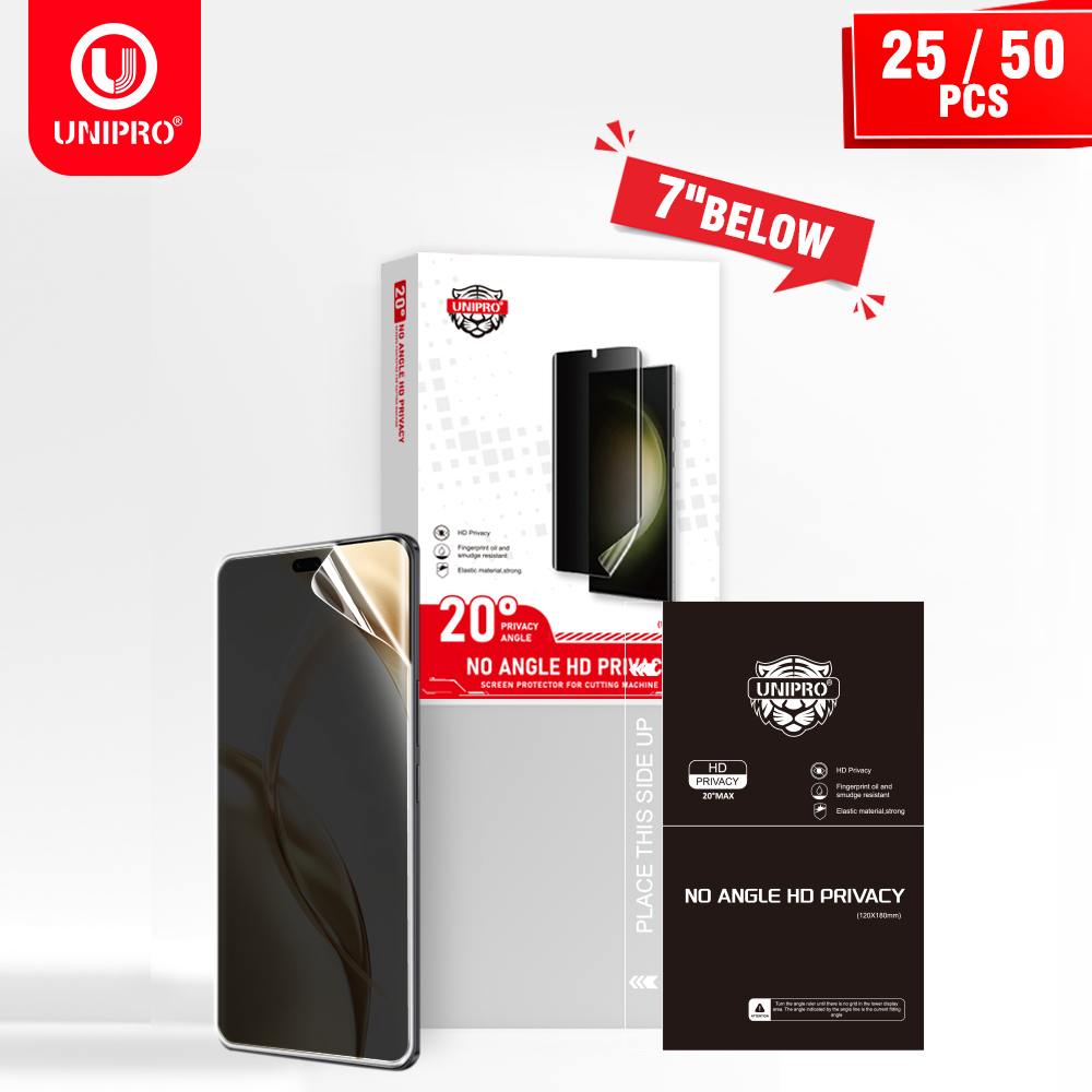UNIPRO 25 50Pcs Anti Peep Film - Screen Protector Cutter 评论和价格