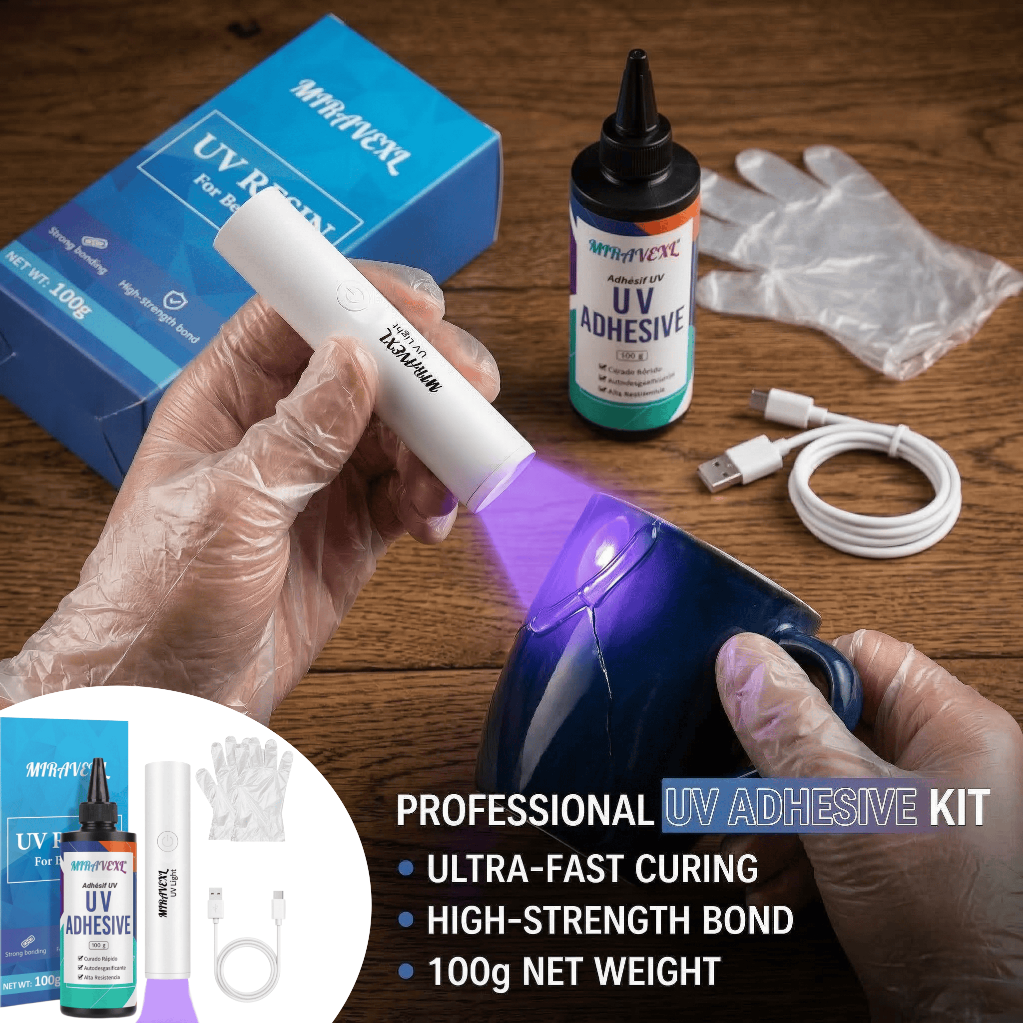 Upgraded UV Resin Kit with USB - Liquid Uv Glue Kit 评论和价格