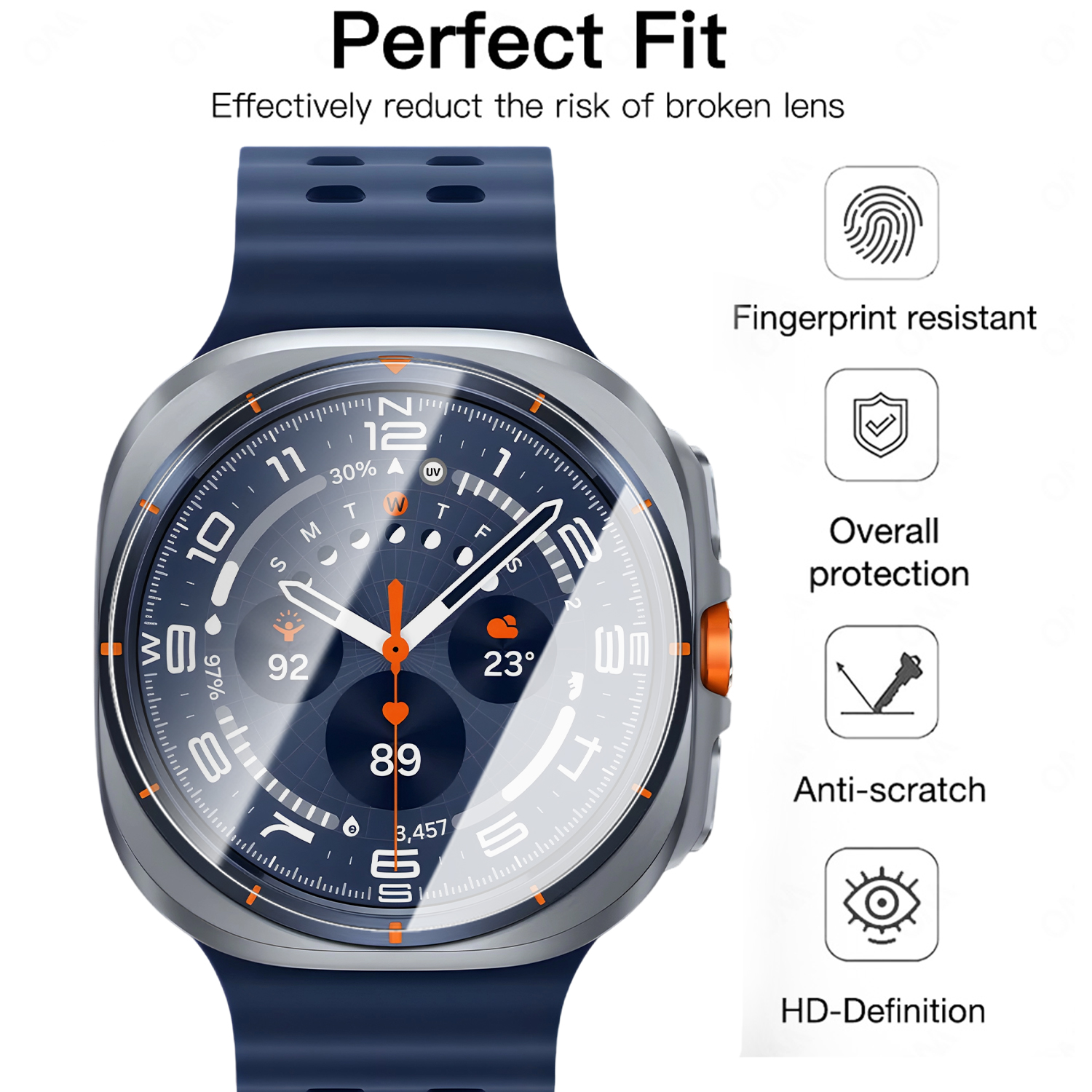 For Samsung Galaxy Watch Ultra - Glass Protector Auto 评论和价格