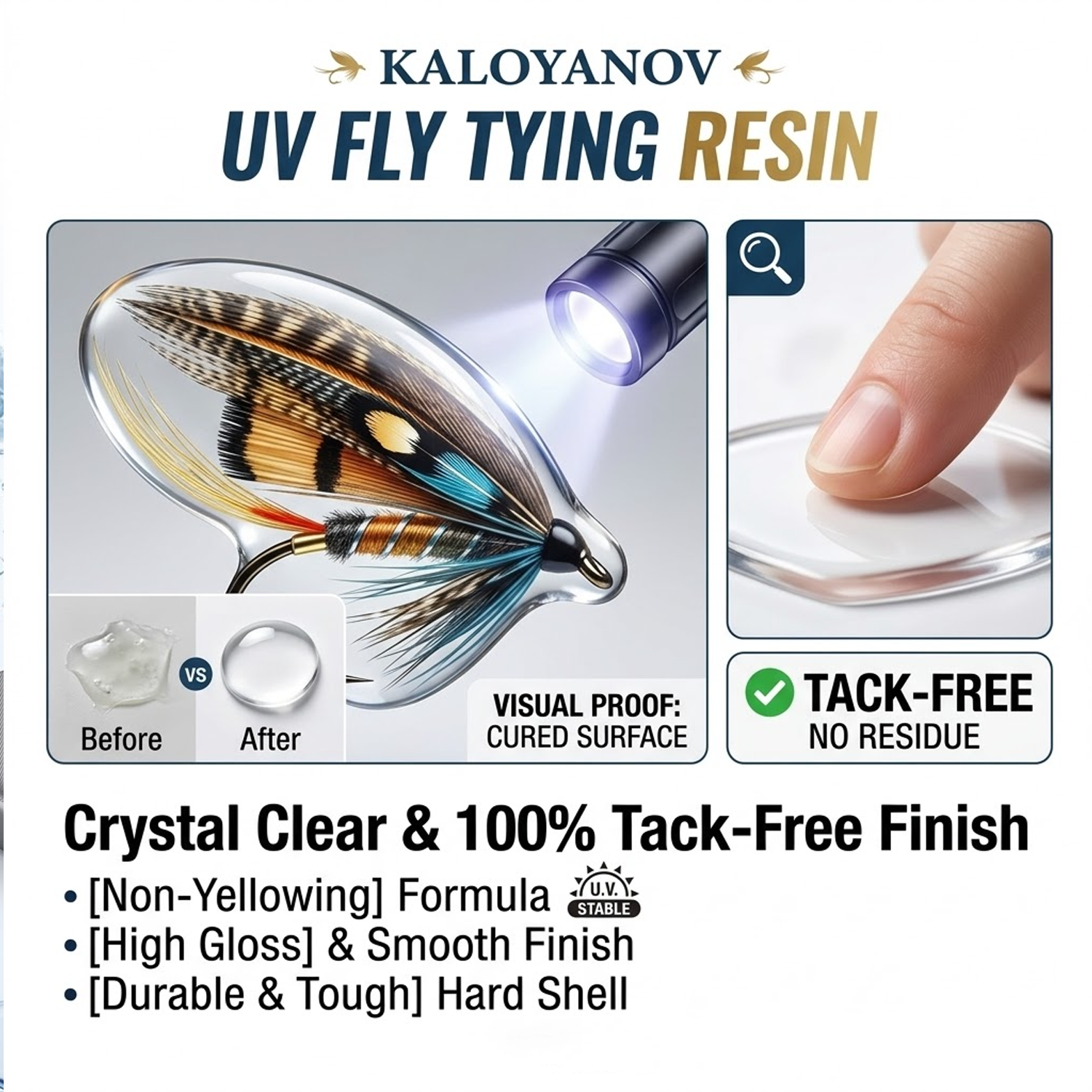 UV Resin Fly Tying Kit with US - Liquid Uv Glue Kit 评论和价格