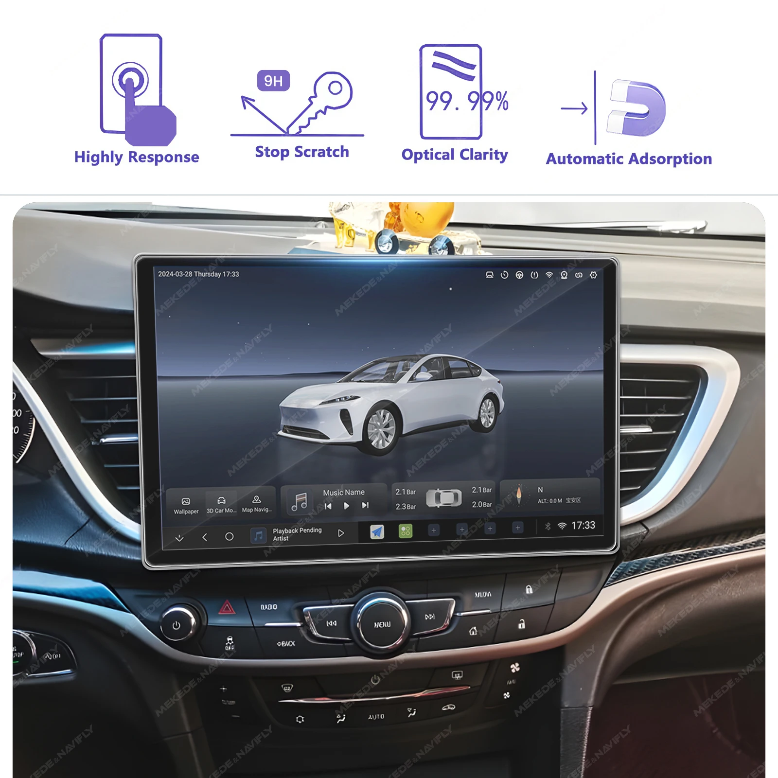For 11.5 13 Inch Radio Tempere - Glass Protector Auto 评论和价格