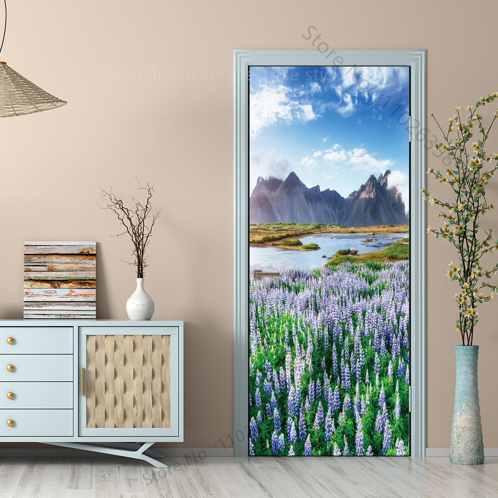 Natural Scenery Beach Waterfal - Full Cover Adhesive 评论和价格