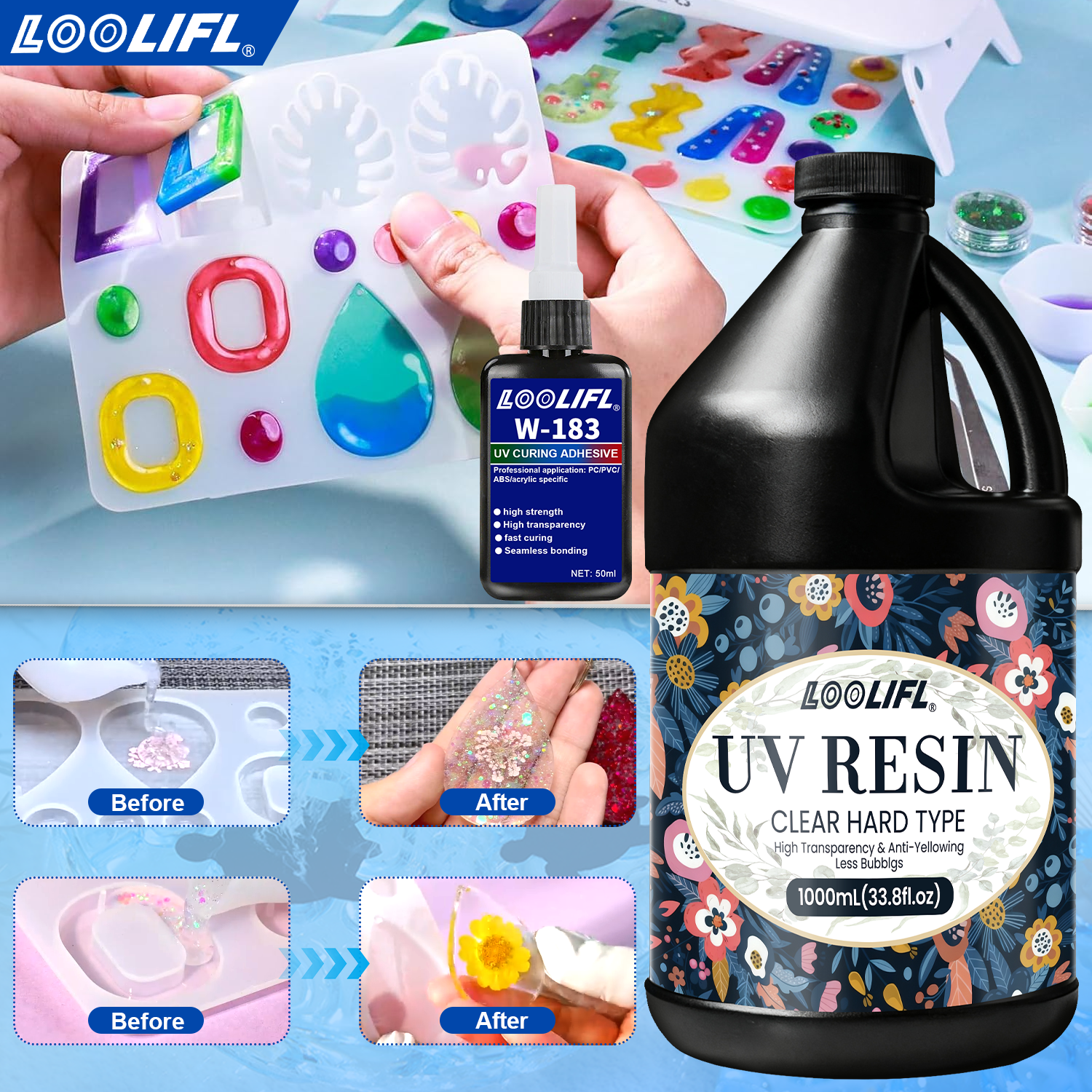 Hot Sell UV Hard Resin Adhesiv - Liquid Uv Glue Kit 评论和价格