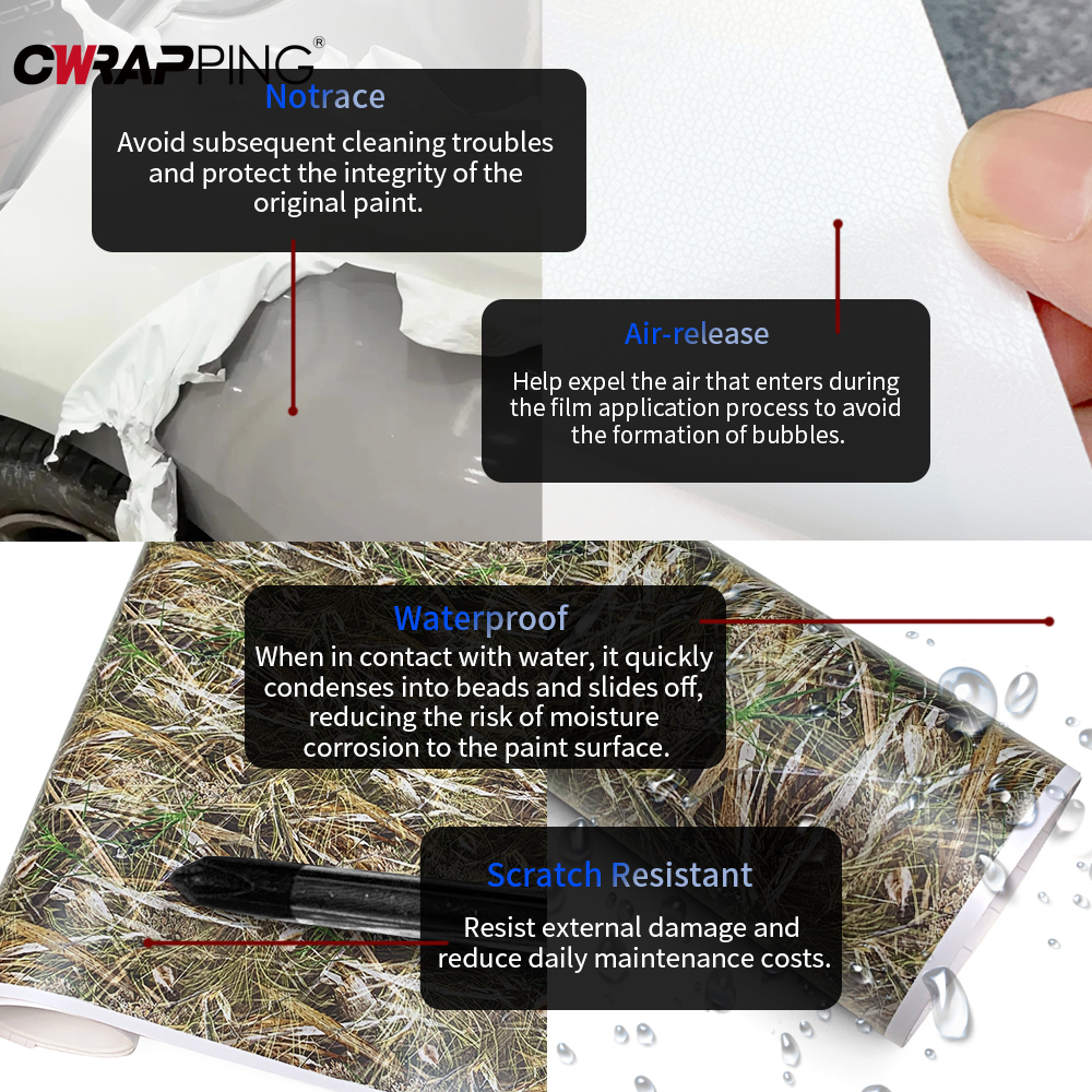 Leaf Camouflage Stickers for C - Full Cover Adhesive 评论和价格