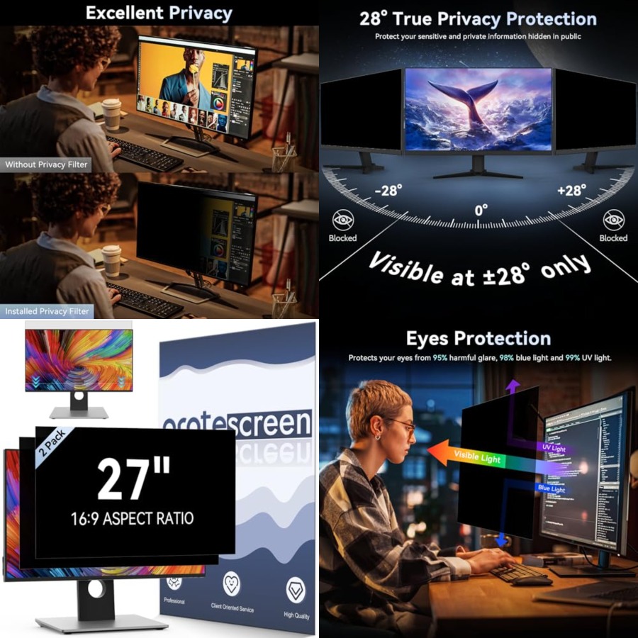 [2 Pack] Computer Privacy Scre - Privacy Filter 2Pack 评论和价格