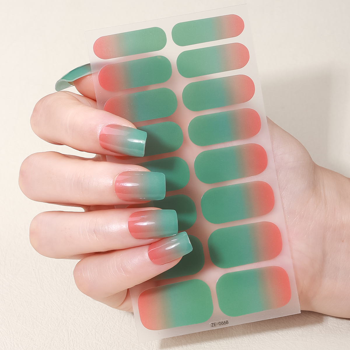 16Tips Full Cover Gradient Nai - Full Cover Adhesive 评论和价格