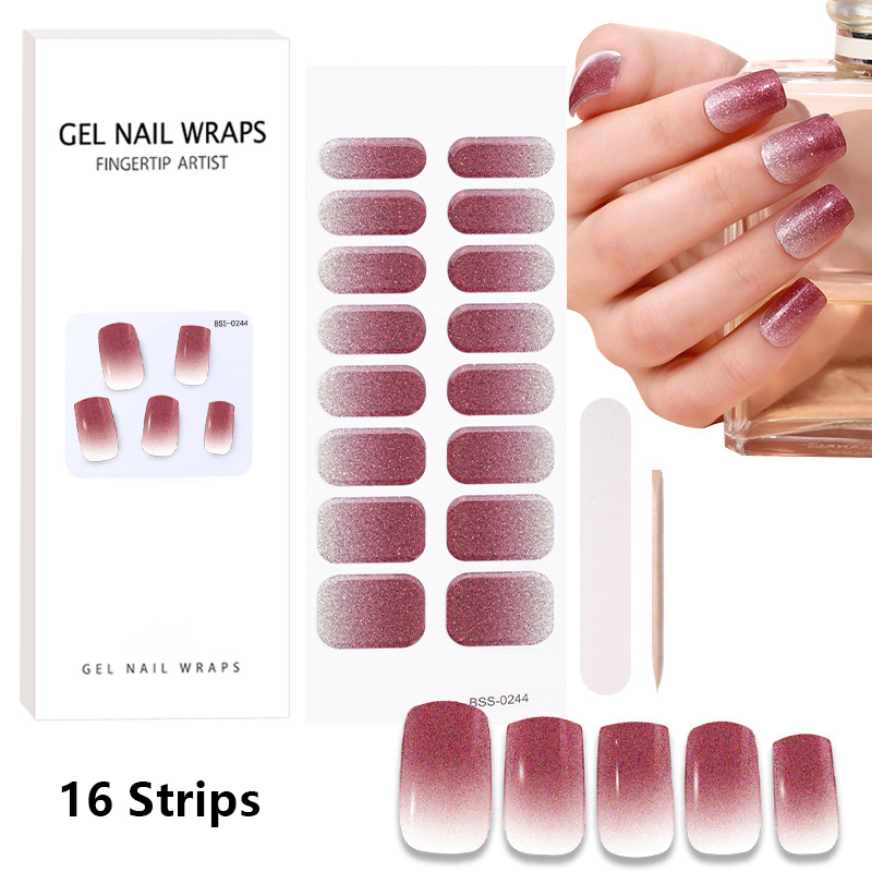 Semi Cured Wraps Fast Gel Nail - Full Cover Adhesive 评论和价格