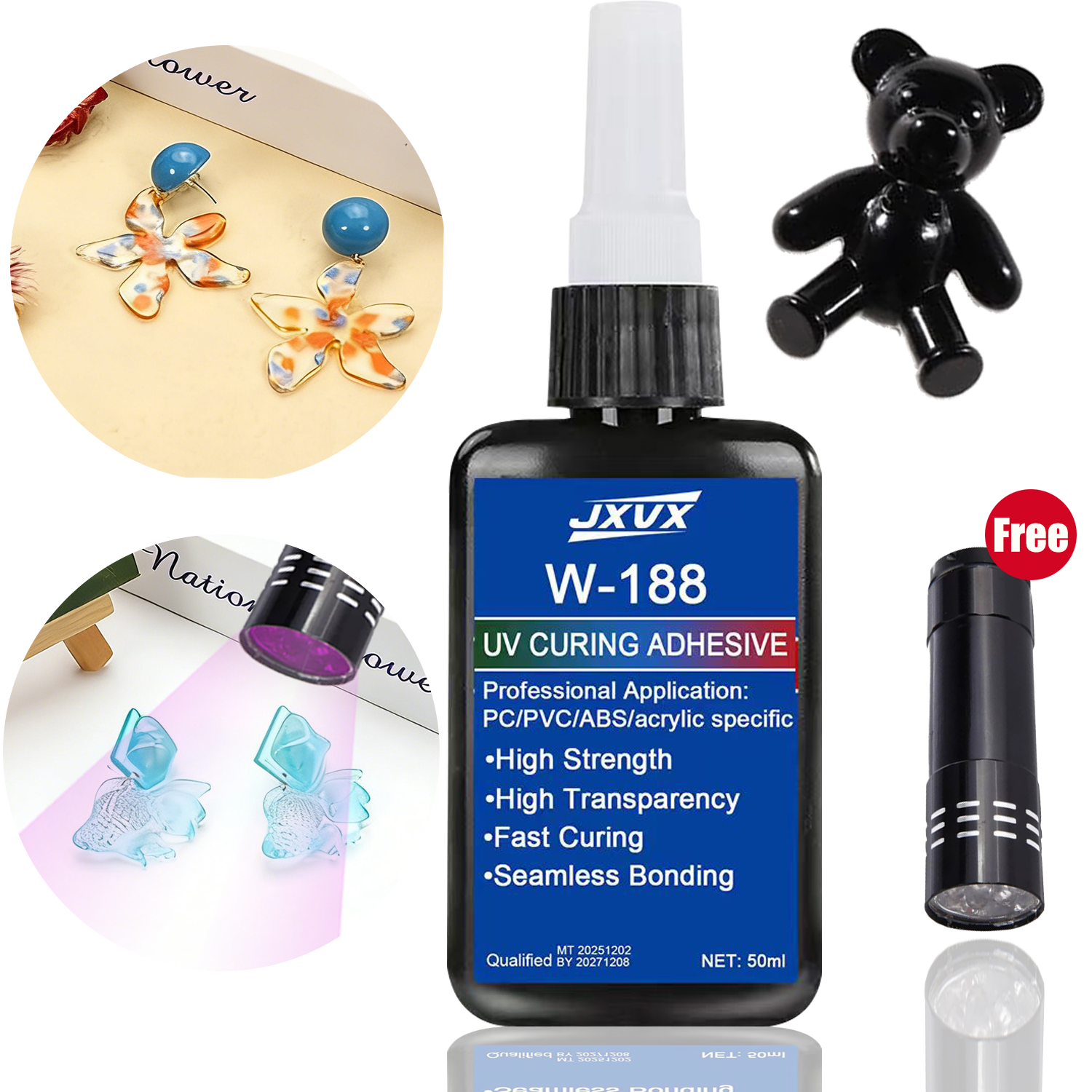 1.76oz UV Resin kits with lamp - Liquid Uv Glue Kit 评论和价格