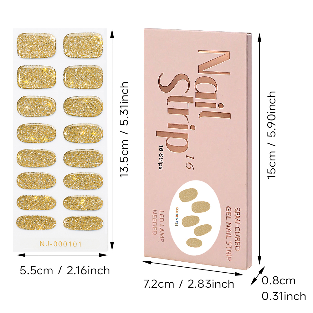 32tips 2sheet Black Pink Semi- - Full Cover Adhesive 评论和价格