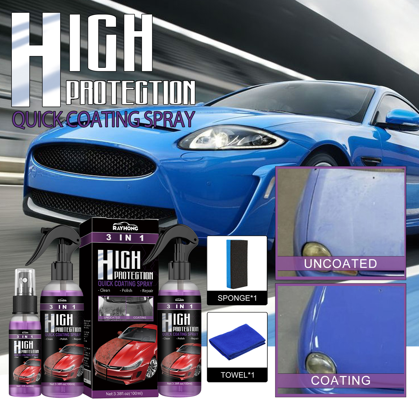 Car Ceramic Nano Coating Liqui - Nano Liquid Coating 评论和价格