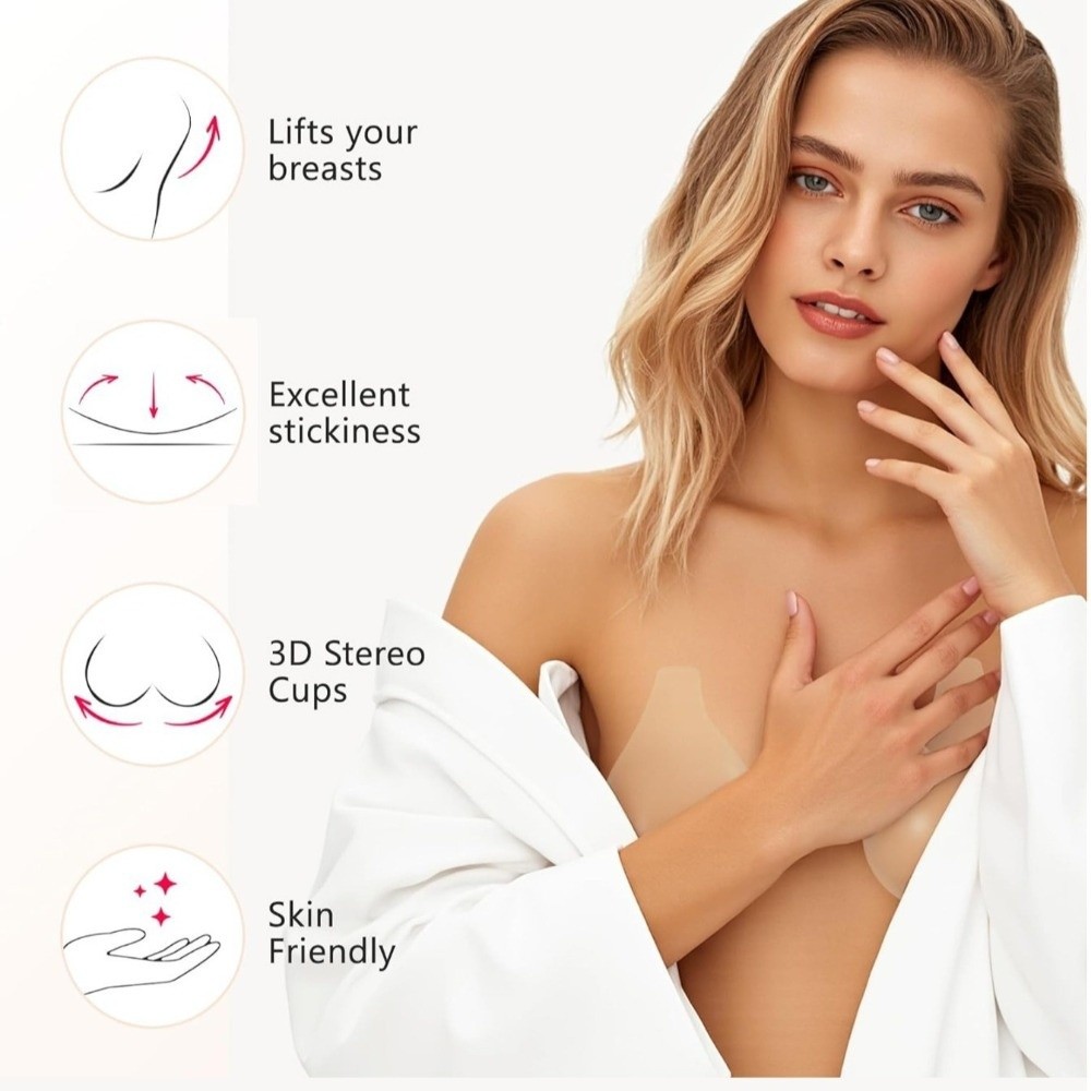 Seamless Silicone Nipple Cover - Full Cover Adhesive 评论和价格