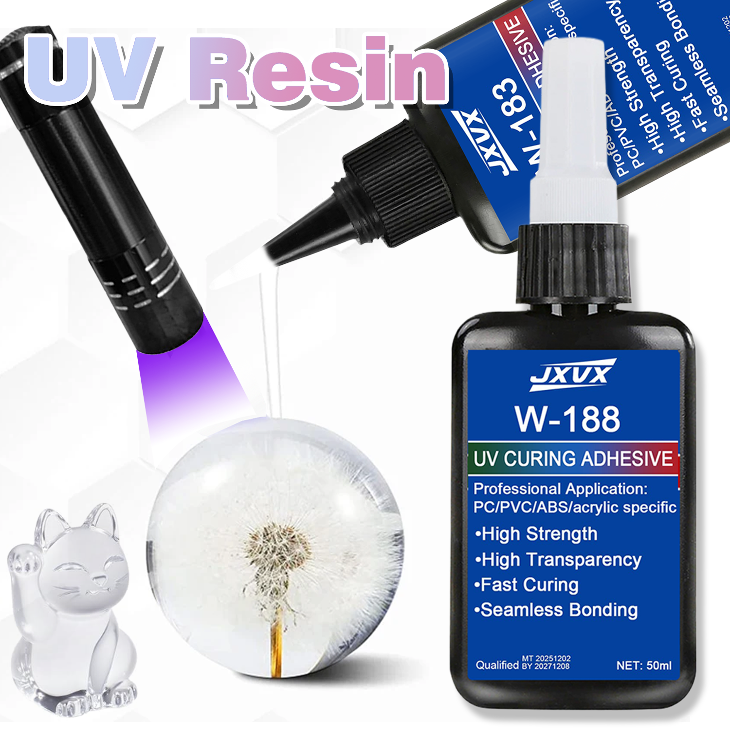 50ml UV Resin Kits With Lamp U - Liquid Uv Glue Kit 评论和价格