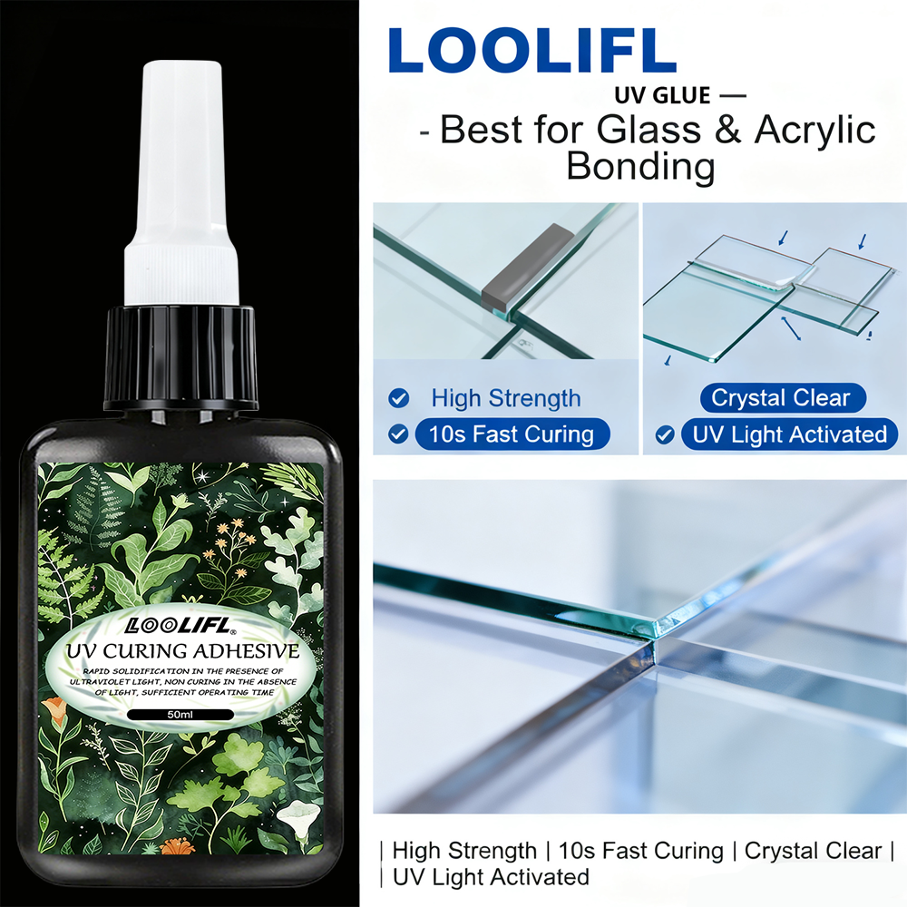 LOOLIFL UV Glue Kit 3 Bottles  - Liquid Uv Glue Kit 评论和价格